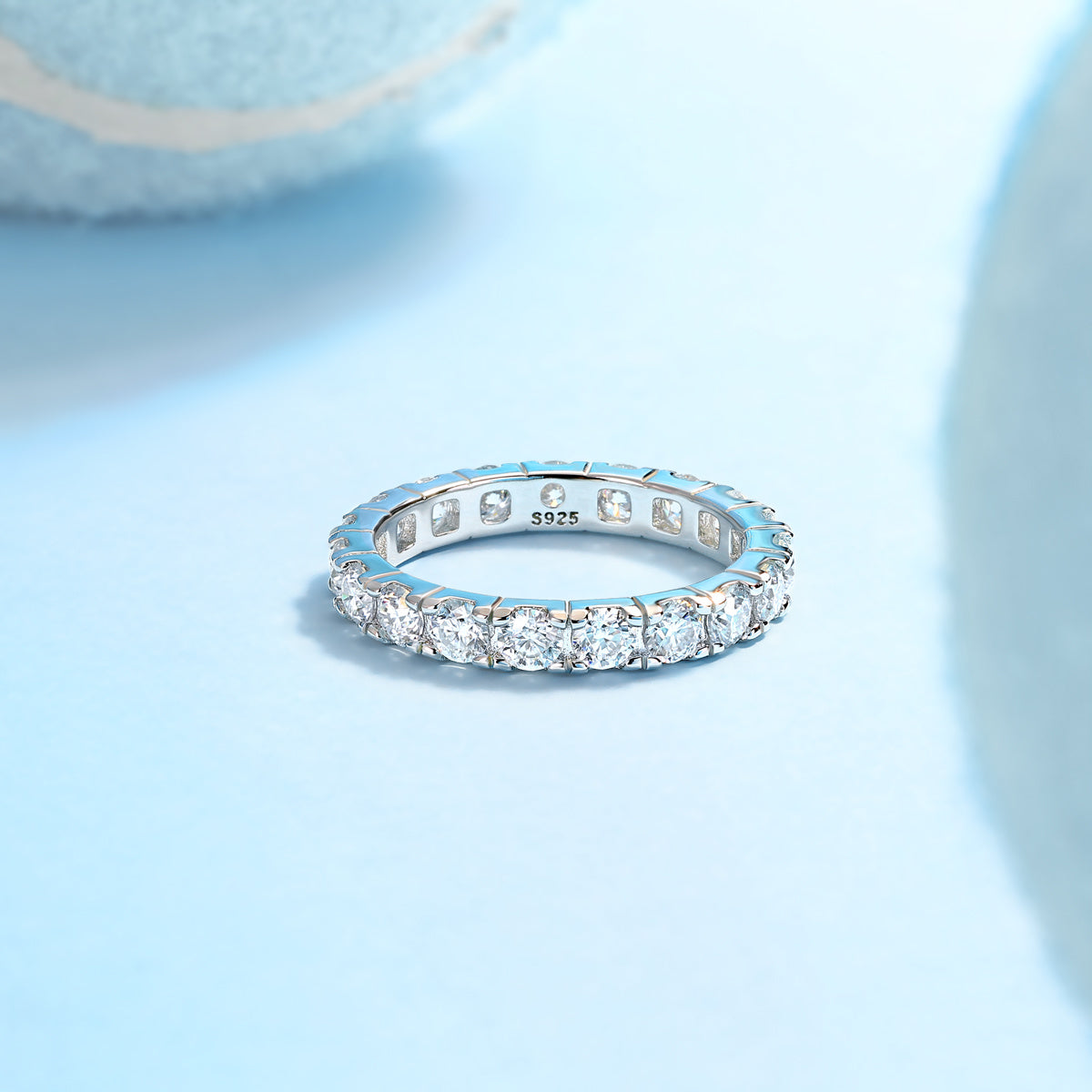 Starry Sky Diamond Luxury Silver Ring